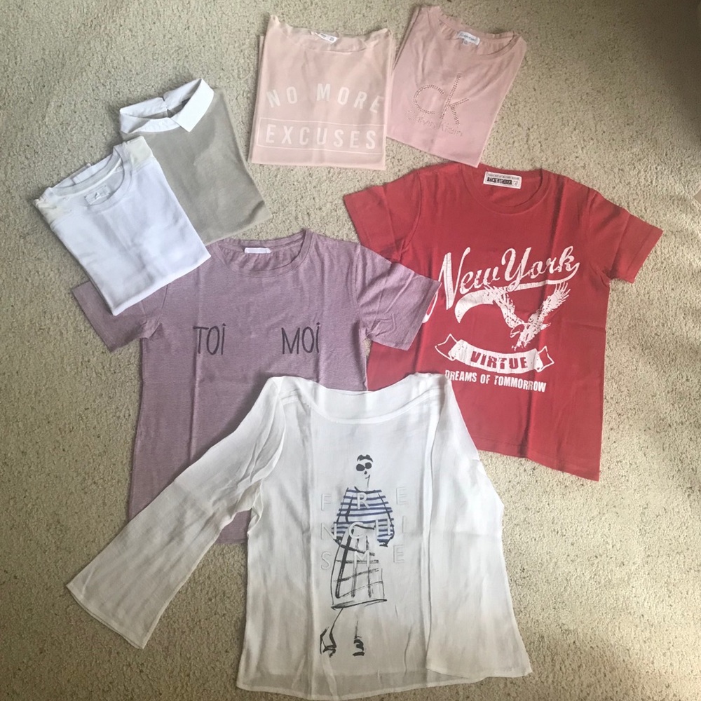 ⛔️SOLD⛔️Zara, Ann Taylor and Mango Tee’s Bundle